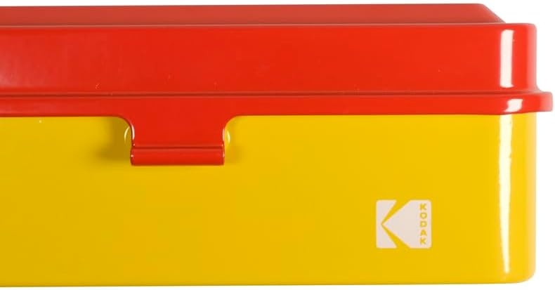 image:imageKODAK 120135 Film Case for 8 Rolls of 120 Films 10 Rolls of 35mm Films Retro Steel Case to Sort amp Safeguard Film Olive Film is not IncludedRed