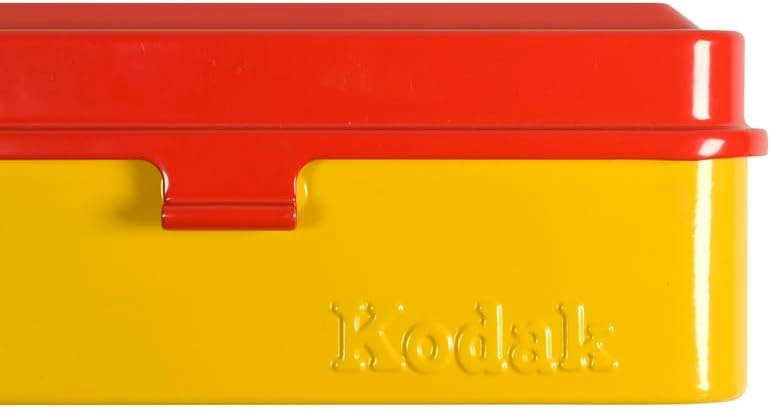 image:imageKODAK 120135 Film Case for 8 Rolls of 120 Films 10 Rolls of 35mm Films Retro Steel Case to Sort amp Safeguard Film Olive Film is not IncludedRed