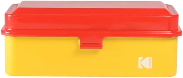 image:imageKODAK 120135 Film Case for 8 Rolls of 120 Films 10 Rolls of 35mm Films Retro Steel Case to Sort amp Safeguard Film Olive Film is not IncludedRed