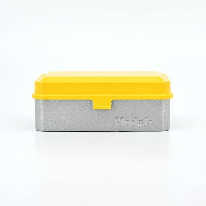 image:imageKODAK 120135 Film Case for 8 Rolls of 120 Films 10 Rolls of 35mm Films Retro Steel Case to Sort amp Safeguard Film Olive Film is not IncludedYellow