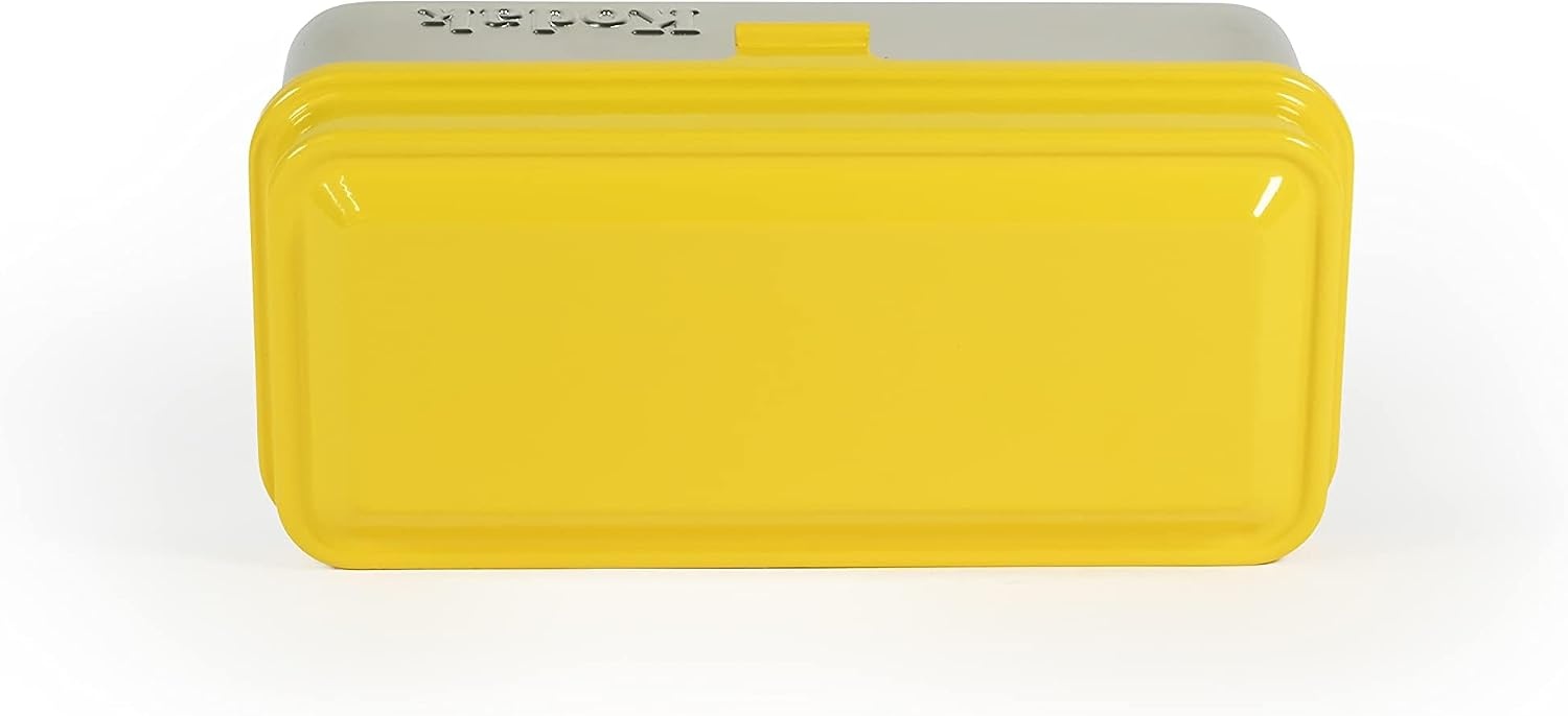 image:imageKODAK 120135 Film Case for 8 Rolls of 120 Films 10 Rolls of 35mm Films Retro Steel Case to Sort amp Safeguard Film Olive Film is not IncludedYellow
