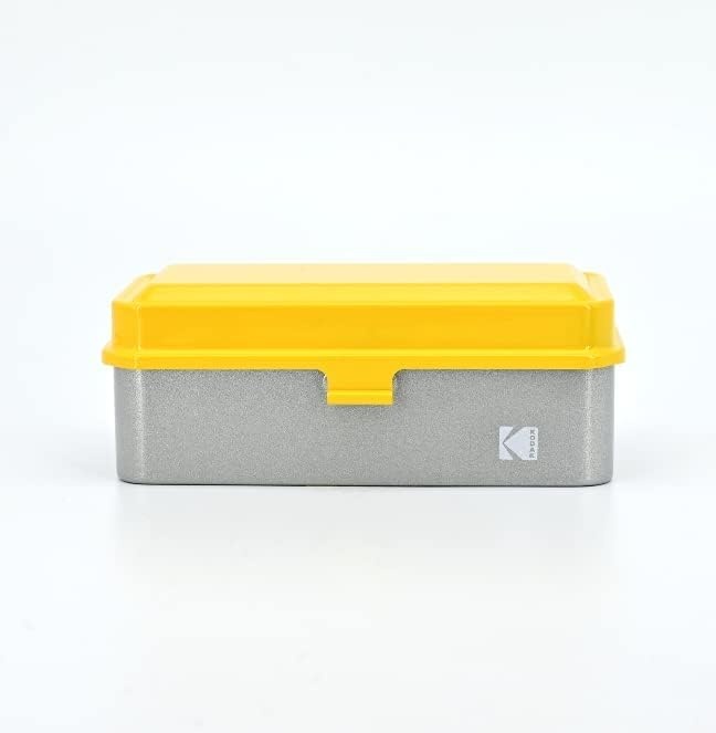 image:imageKODAK 120135 Film Case for 8 Rolls of 120 Films 10 Rolls of 35mm Films Retro Steel Case to Sort amp Safeguard Film Olive Film is not IncludedYellow