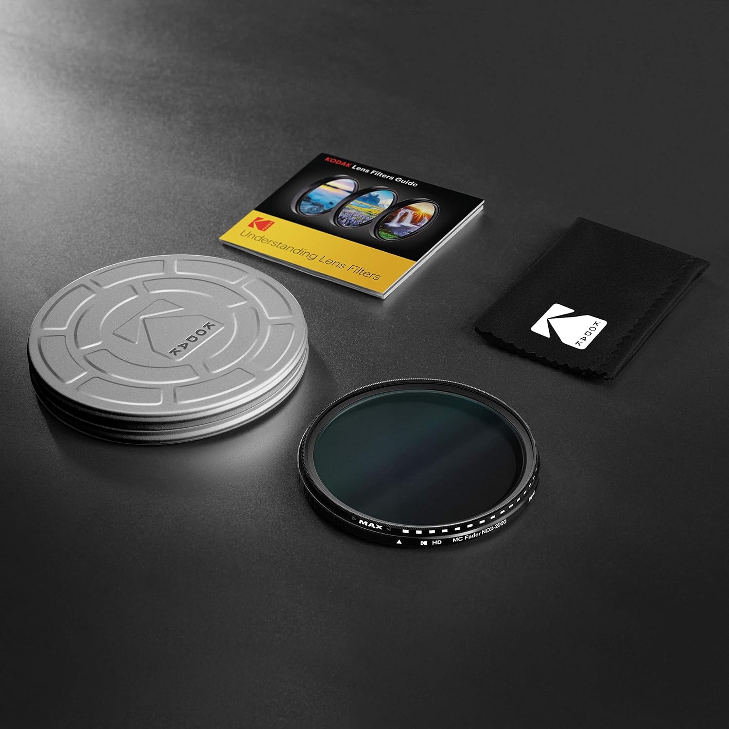 image:imageKODAK 37mm Fader Variable ND Filter Variable Range ND22000 Neutral Density Filter Prevent Overexposure wShallow Depth of Field Capture Motion Blur Slim Nano 18Layer MultiCoated Glass62MM