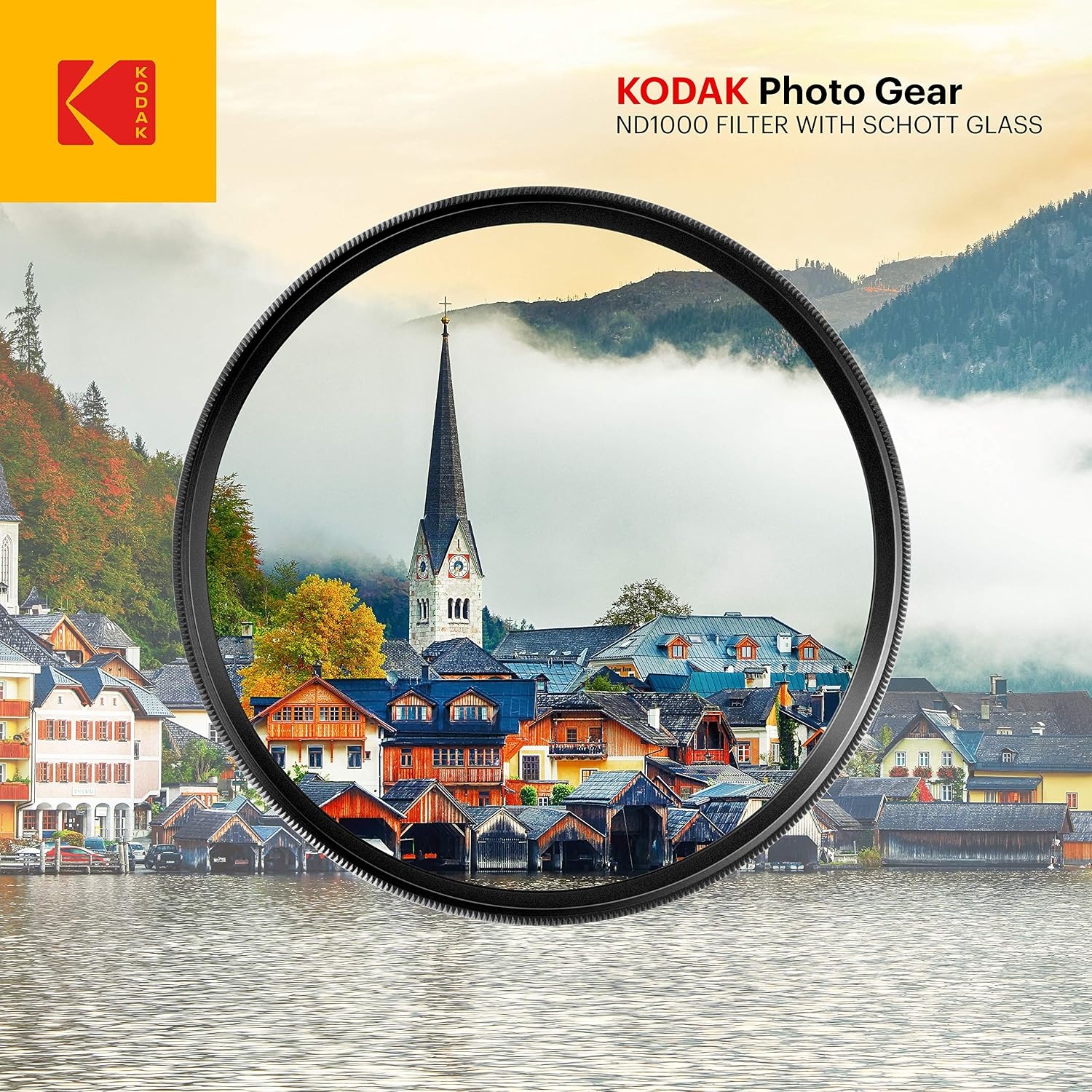 image:imageKODAK 58mm Schott Glass IR Neutral Density 1000 Filter Super Slim Waterproof Polished Nano MultiCoated 16 Layers Prevents Overexposure Reduces Infrared Retro Case amp Filter Guide PhotoGear 49MM