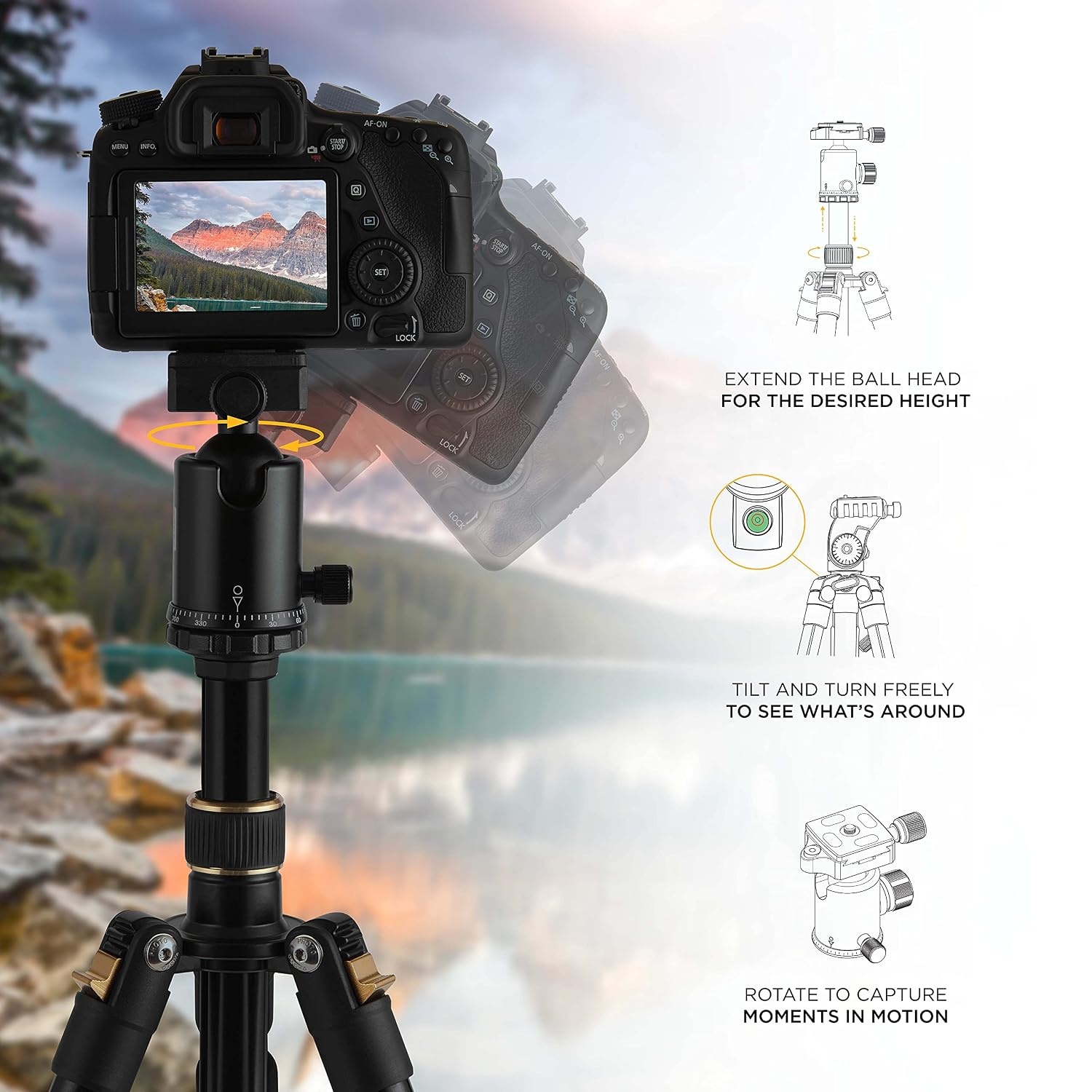 image:imageKODAK 63Inch 2in1 Tripod amp Monopod Bluetooth Remote