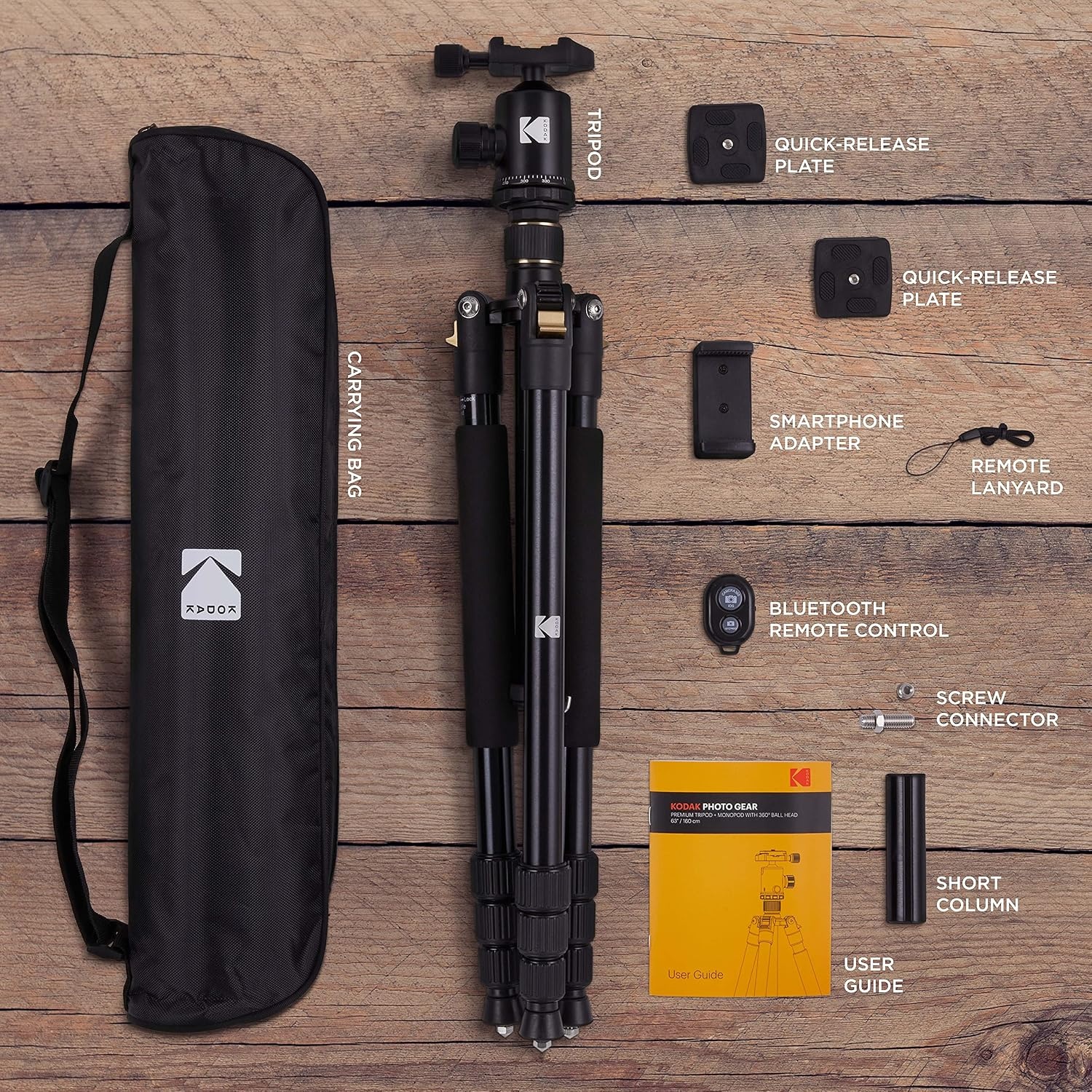 image:imageKODAK 63Inch 2in1 Tripod amp Monopod Bluetooth Remote