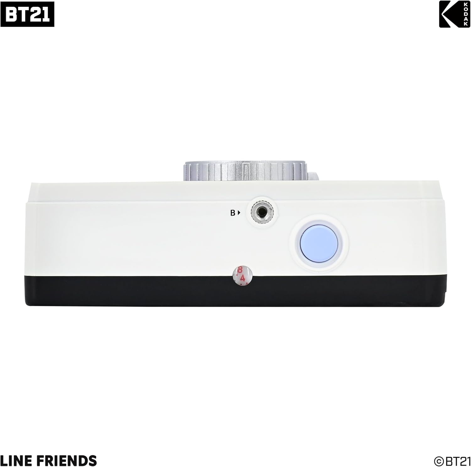 image:imageKODAK EKTAR H35N Half Frame Film Camera 35mm Reusable FocusFree Bulb Function Builtin Star Filter Coated Improved Lens Film amp AAA Battery are not Included Striped Black Premium KitBT21 Edition