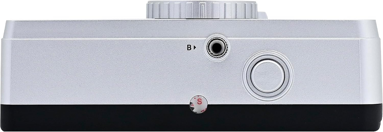 image:imageKODAK EKTAR H35N Half Frame Film Camera 35mm Reusable FocusFree Bulb Function Builtin Star Filter Coated Improved Lens Film amp AAA Battery are not Included Striped Black Premium KitGlazed Orange