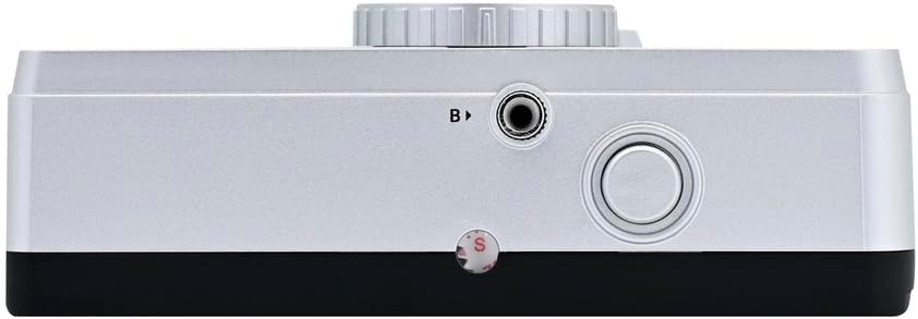 image:imageKODAK EKTAR H35N Half Frame Film Camera 35mm Reusable FocusFree Bulb Function Builtin Star Filter Coated Improved Lens Film amp AAA Battery are not Included Striped Black Premium KitStriped Silver