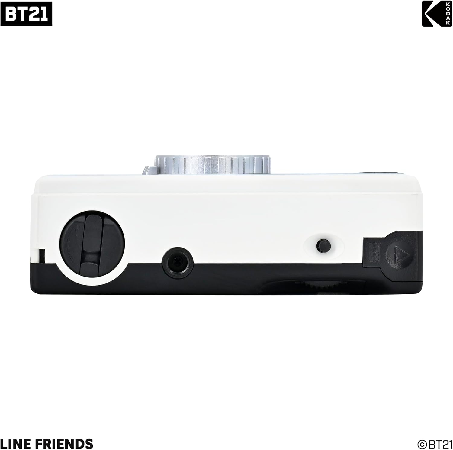 image:imageKODAK EKTAR H35N Half Frame Film Camera 35mm Reusable FocusFree Bulb Function Builtin Star Filter Coated Improved Lens Film amp AAA Battery are not Included Striped Black Premium KitBT21 Edition