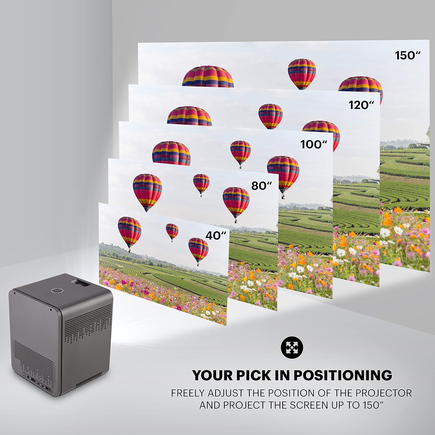 image:imageKODAK FLIK HD10 1080p Smart Projector Android TV Voice Remote Black