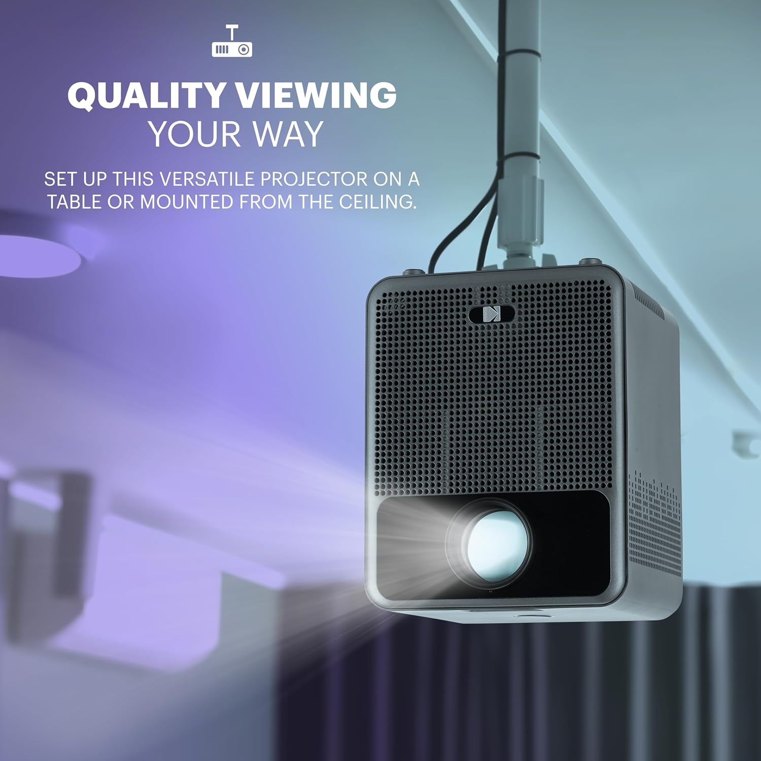 image:imageKODAK FLIK HD10 Smart Projector Android TV 1080p WiFi