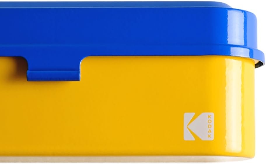 image:imageKODAK Film Case for 5 Rolls of 35mm Films Compact Retro Steel Case to Sort and Safeguard Film Rolls Film is not Included RedBlue