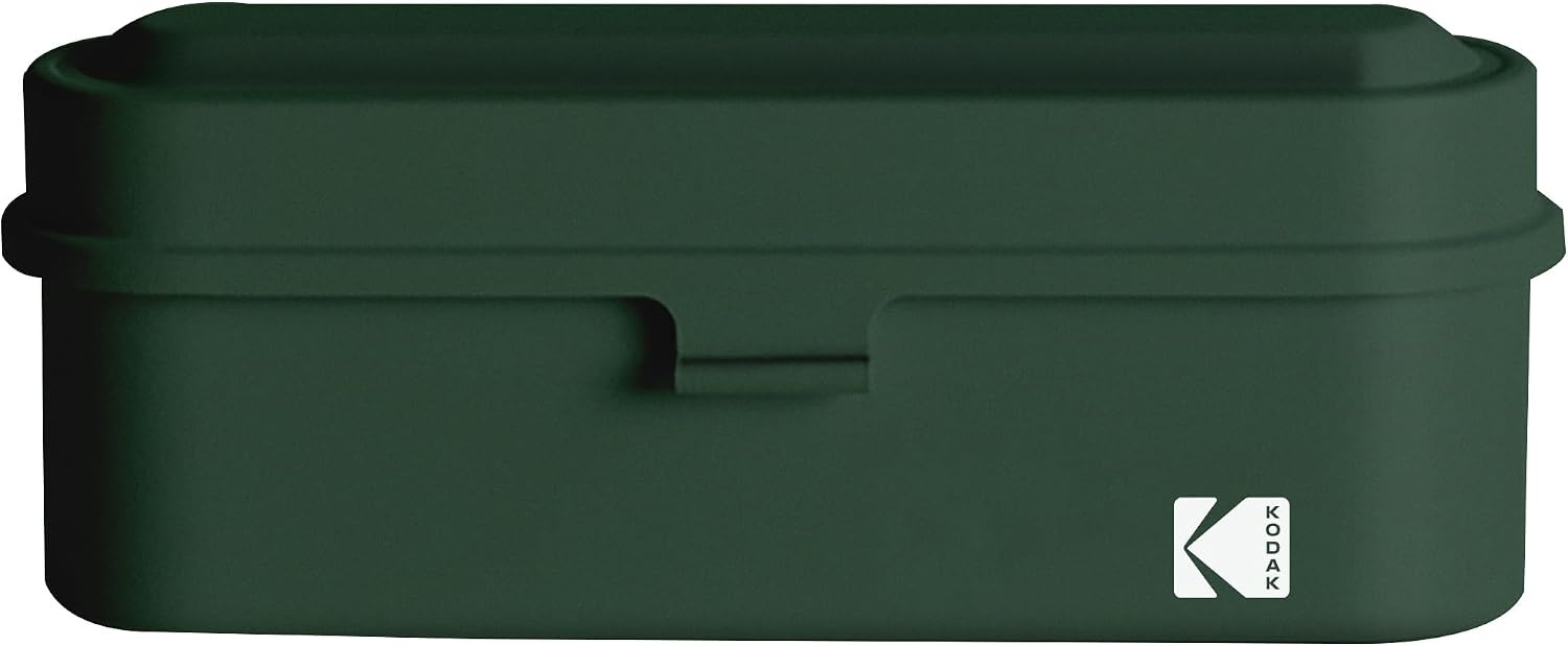 image:imageKODAK Film Case for 5 Rolls of 35mm Films Compact Retro Steel Case to Sort and Safeguard Film Rolls Film is not Included RedOlive