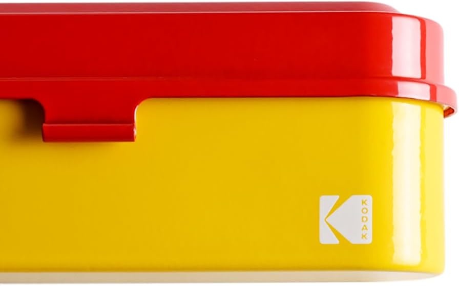 image:imageKODAK Film Case for 5 Rolls of 35mm Films Compact Retro Steel Case to Sort and Safeguard Film Rolls Film is not Included RedRed