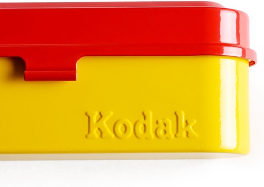 image:imageKODAK Film Case for 5 Rolls of 35mm Films Compact Retro Steel Case to Sort and Safeguard Film Rolls Film is not Included RedRed