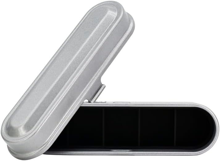 image:imageKODAK Film Case for 5 Rolls of 35mm Films Compact Retro Steel Case to Sort and Safeguard Film Rolls Film is not Included RedSilver