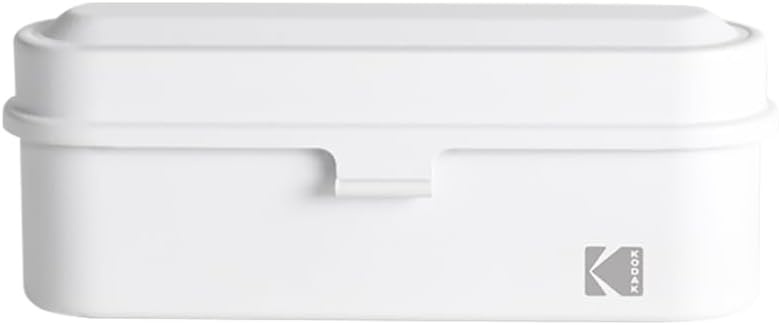 image:imageKODAK Film Case for 5 Rolls of 35mm Films Compact Retro Steel Case to Sort and Safeguard Film Rolls Film is not Included RedWhite