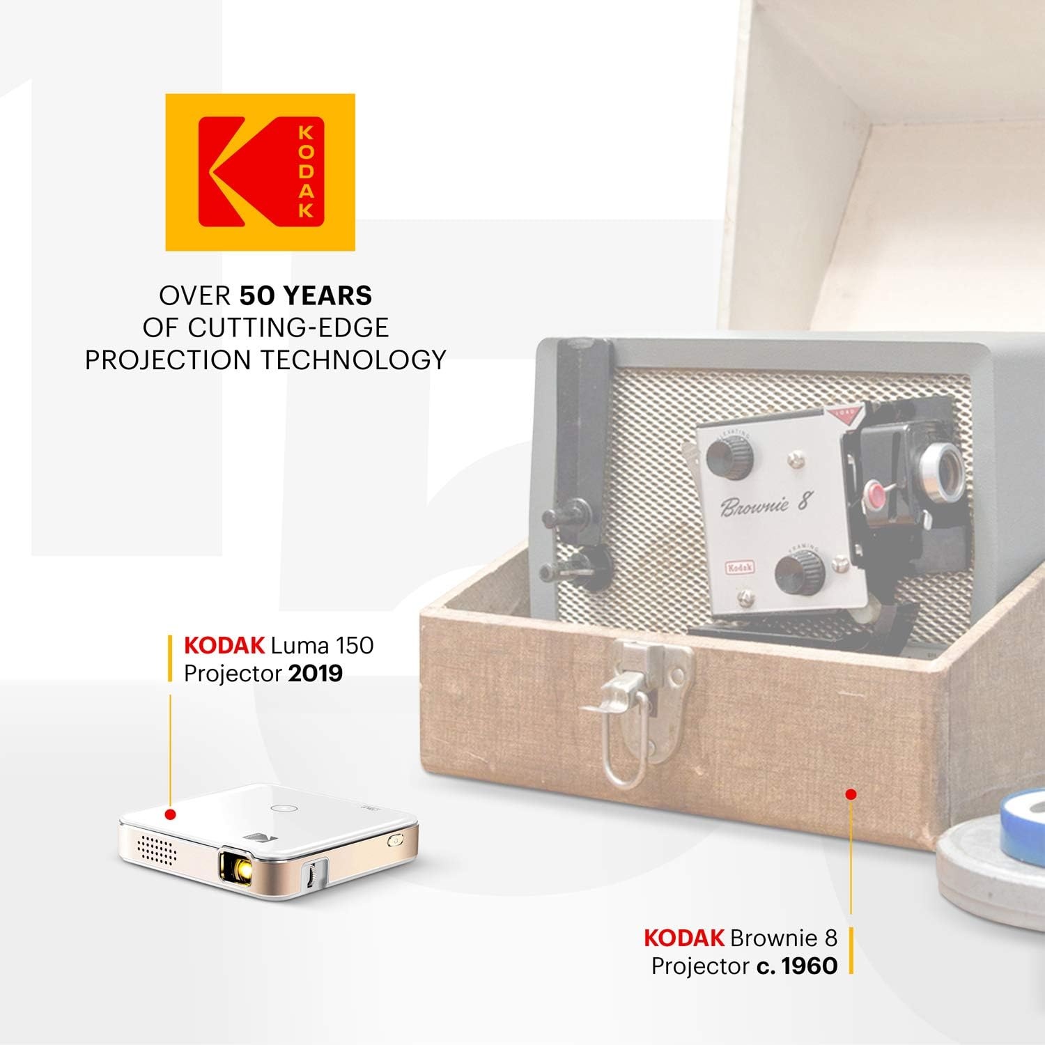 image:imageKODAK Luma 150 Mini Projector with Battery amp Soft Case
