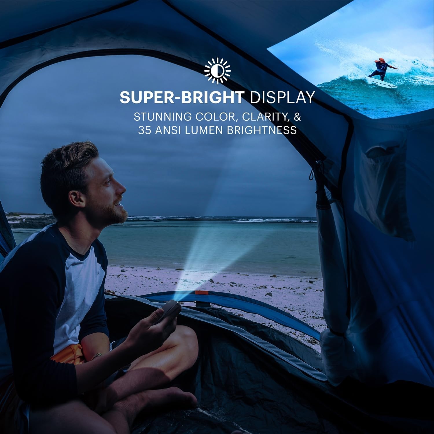 image:imageKODAK Luma 75 Mini Projector Portable Projector 1080p HD DLP BlackBlack