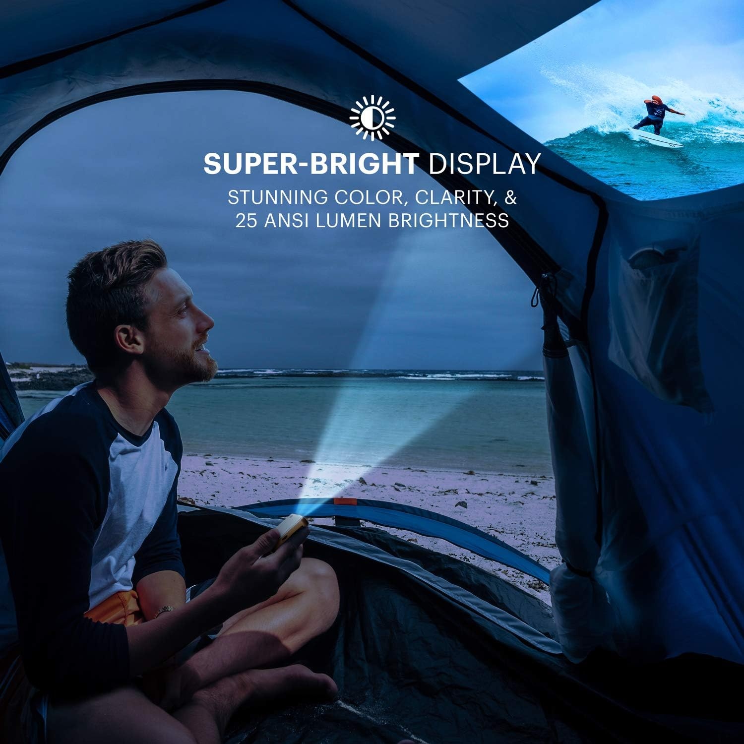 image:imageKODAK Luma 75 Mini Projector Portable Projector 1080p HD DLP BlackSilver