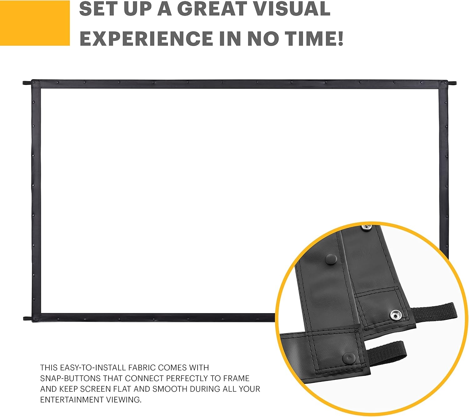 image:imageKODAK Outdoor Projector Screen 120Inch Fast Fold Gray150 White