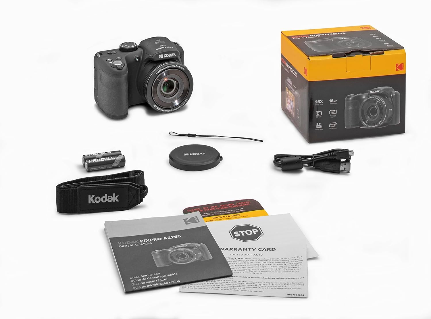 image:imageKODAK PIXPRO AZ255 16MP Digital Camera 25x Optical Zoom AA OIS BlackBlack