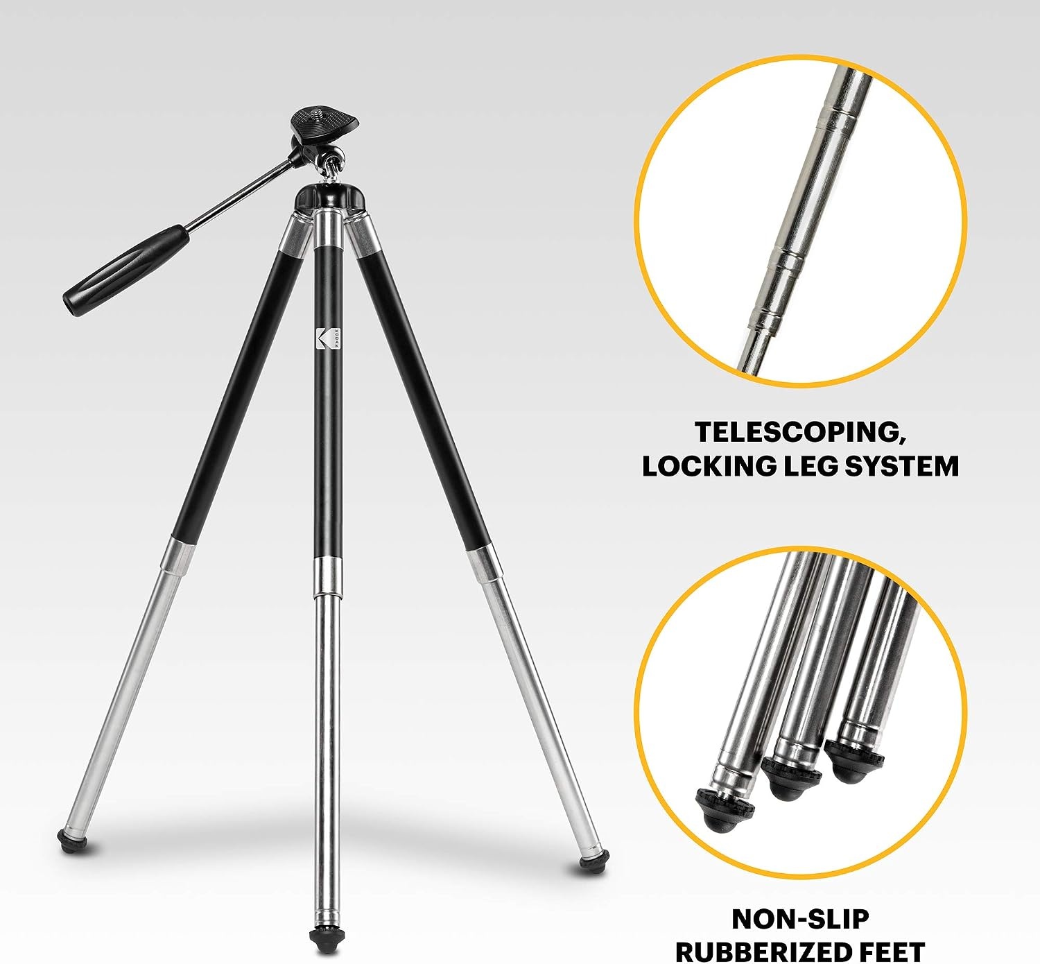 image:imageKODAK PhotoGear 42Inch Phone amp Camera Tripod Bluetooth Remote