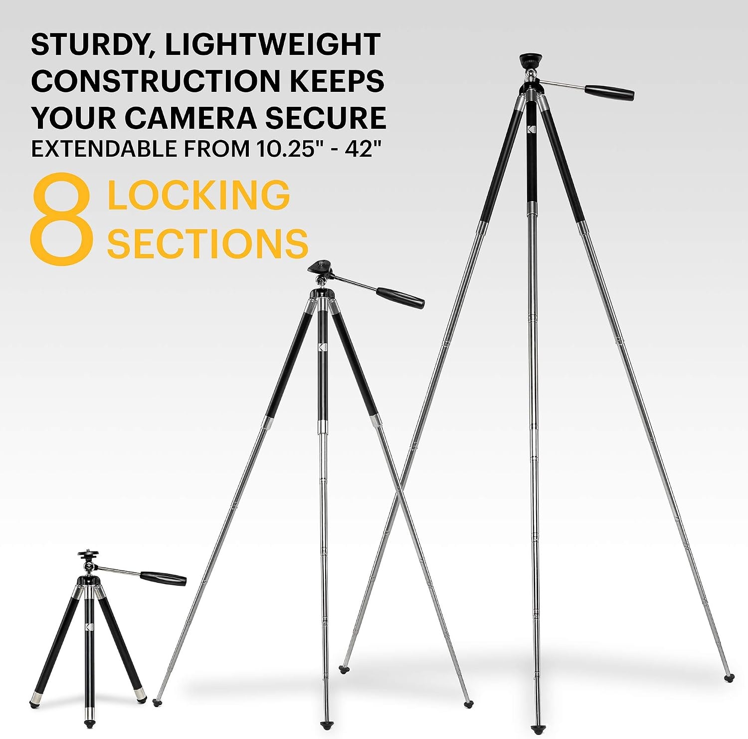 image:imageKODAK PhotoGear 42Inch Phone amp Camera Tripod Bluetooth Remote