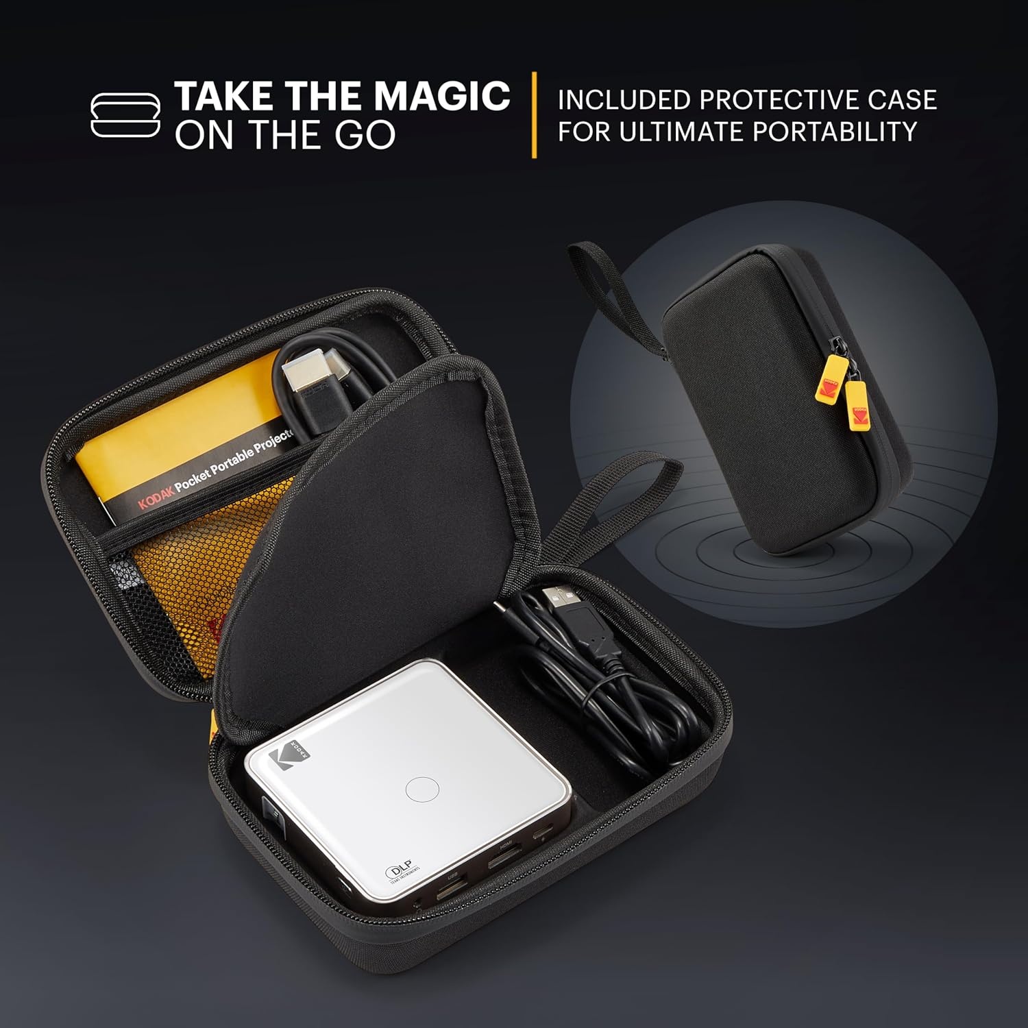 image:imageKODAK Pocket Mini Projector Portable Movie Projector 100 Inch White