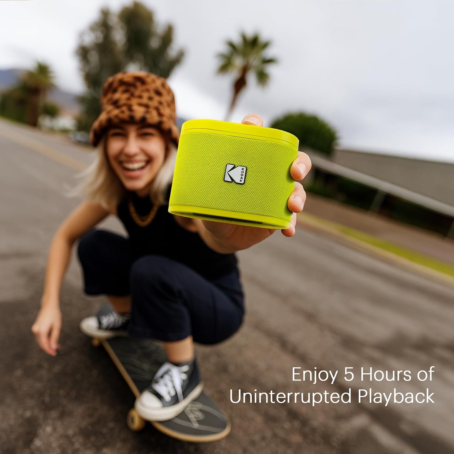image:imageKODAK SOUNDBRIX Magnetic Splittable Bluetooth Speaker Wireless Portable Bluetooth Speaker with 4 Speaker Pairing Sound and 5H Playtime Water Resistant for Home Outdoor for Men WomenYellin Yellow