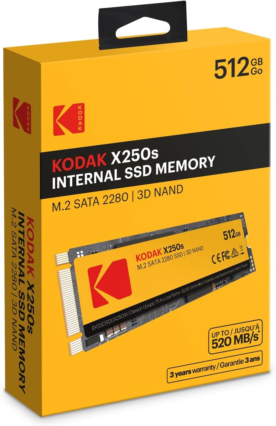 image:imageKODAK SSD M2 SATA X250 Solid State Drive 512GB