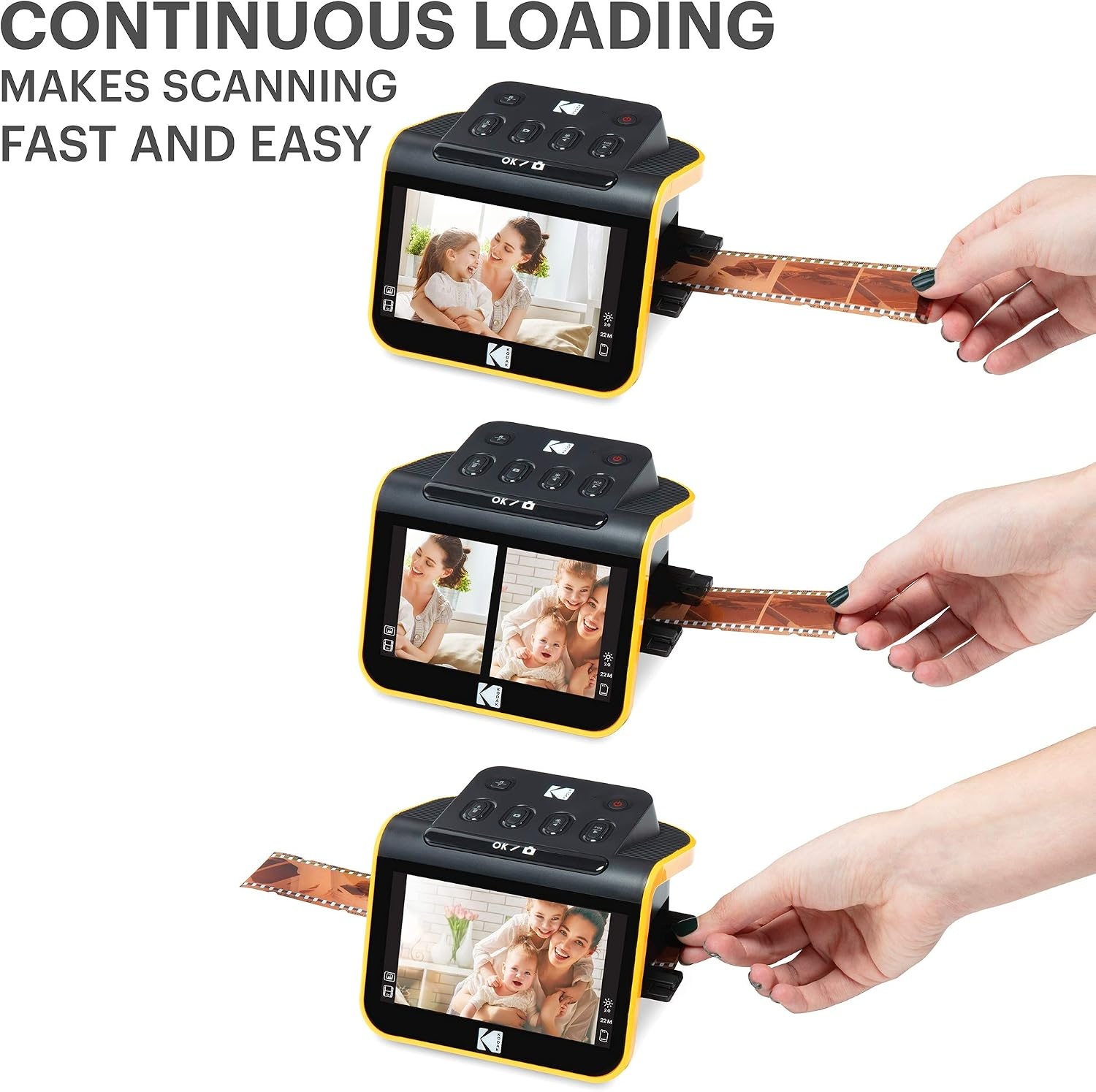 image:imageKODAK Slide N Scan Film amp Slide Scanner 22MP 5 LCD Screen 135110126mmSCANNER