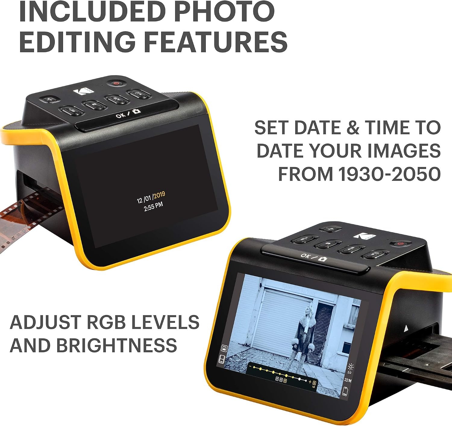 image:imageKODAK Slide N Scan Film amp Slide Scanner 22MP 5 LCD Screen 135110126mmSCANNER