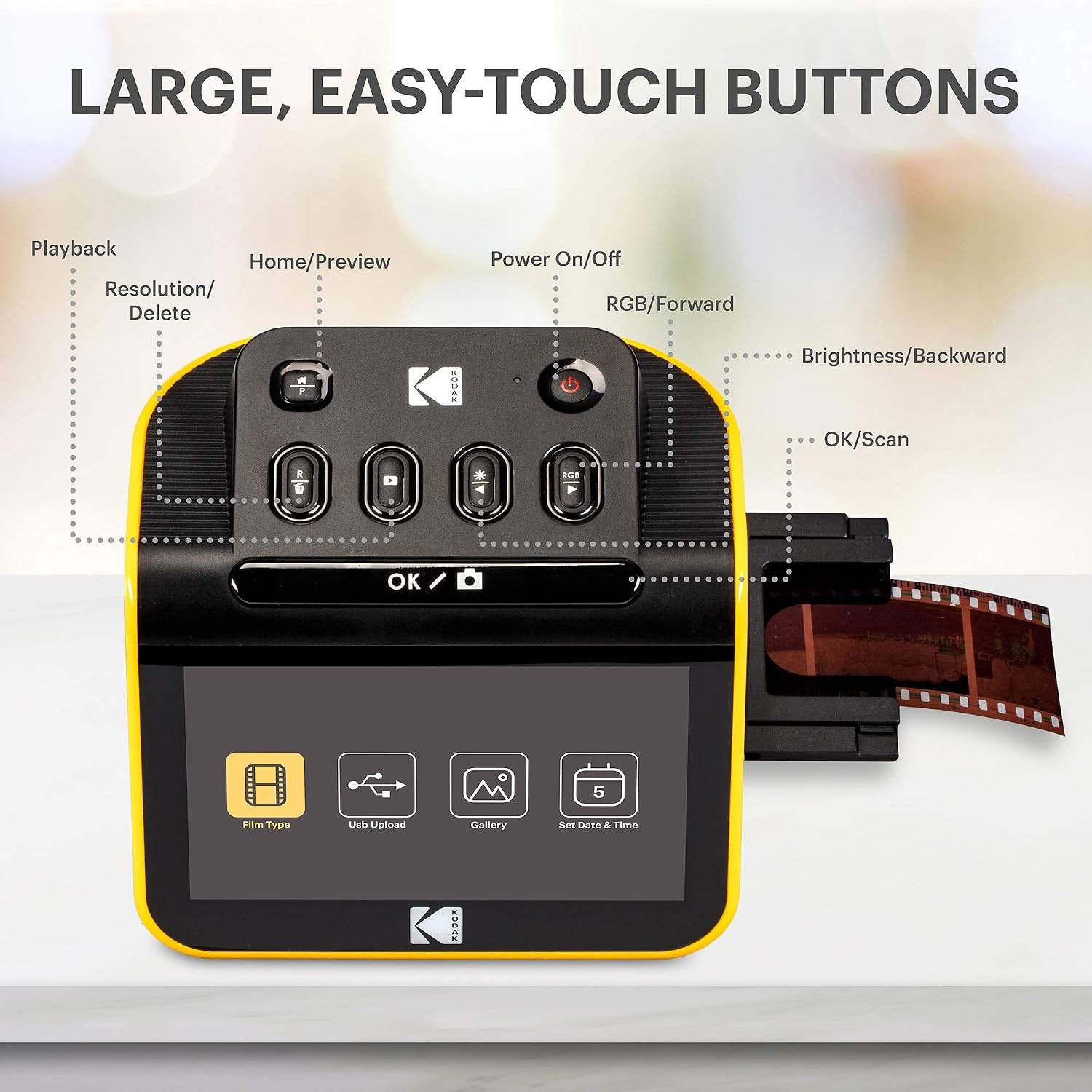 image:imageKODAK Slide N Scan Film amp Slide Scanner 22MP 5 LCD Screen 135110126mmSCANNER