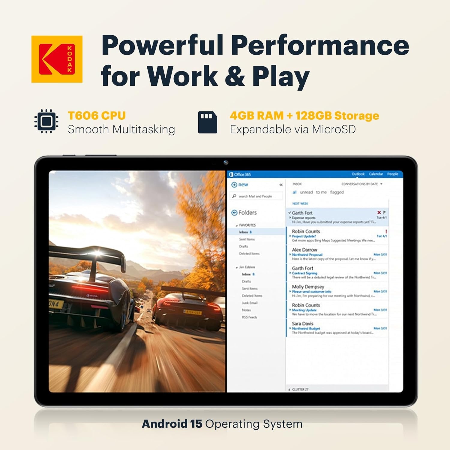 image:imageKODAK Tablet K11 11 FHD 128GB Android Tablet 123456