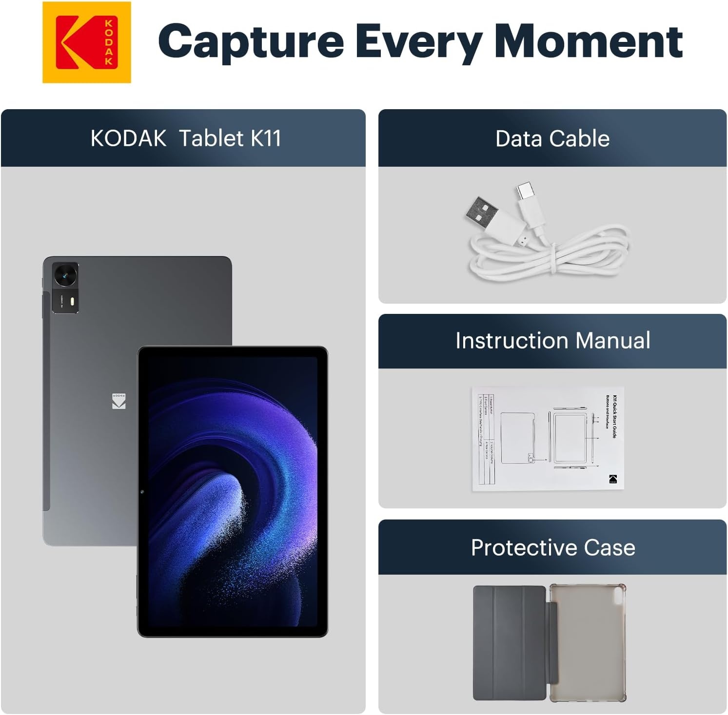 image:imageKODAK Tablet K11 11 FHD 128GB Android Tablet 123456