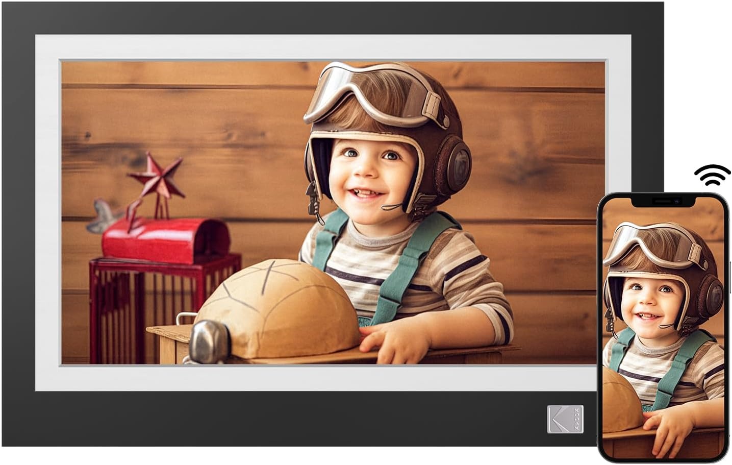 image:imageKODAK WiFi Digital Picture Frame 116 Inch 1366 768 HD IPS Touchscreen Digital Photo Frame with 32GB Storage Easy Setup to Share Photos or Videos The Best Gift for Family and Friends116 Inches