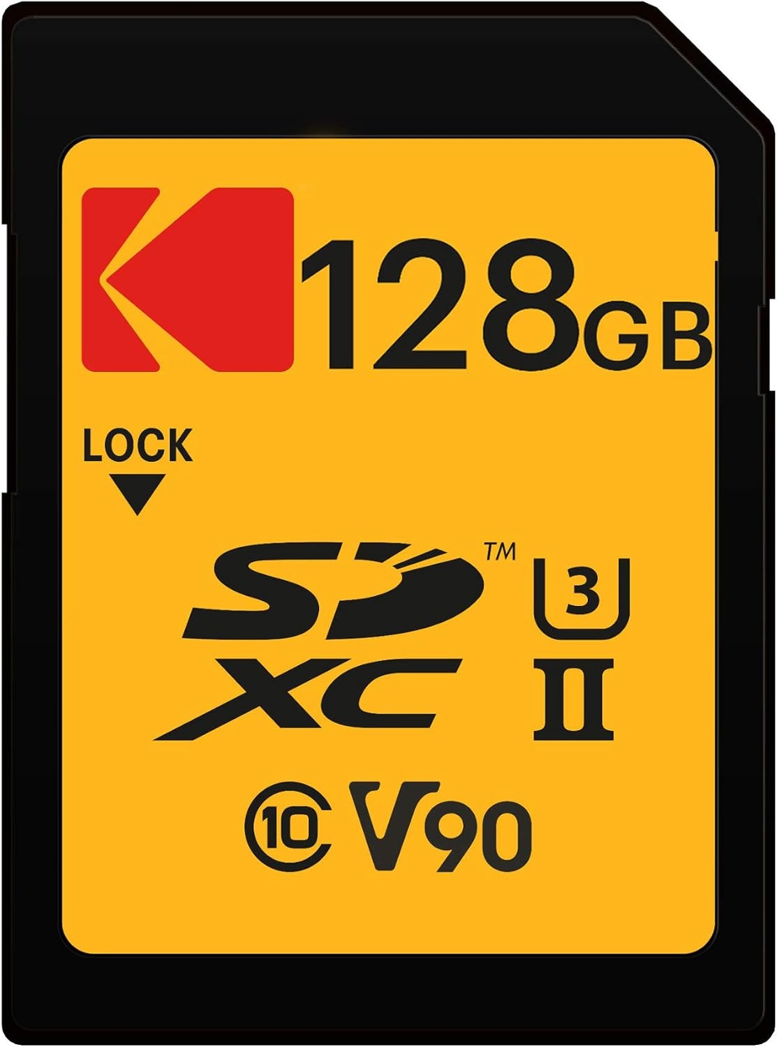 image:imageKodak 128GB UHSII U3 V90 Ultra Pro SDXC Memory Card Up to 3000MBs Read Speed and 270MBs Write Speed128 GB