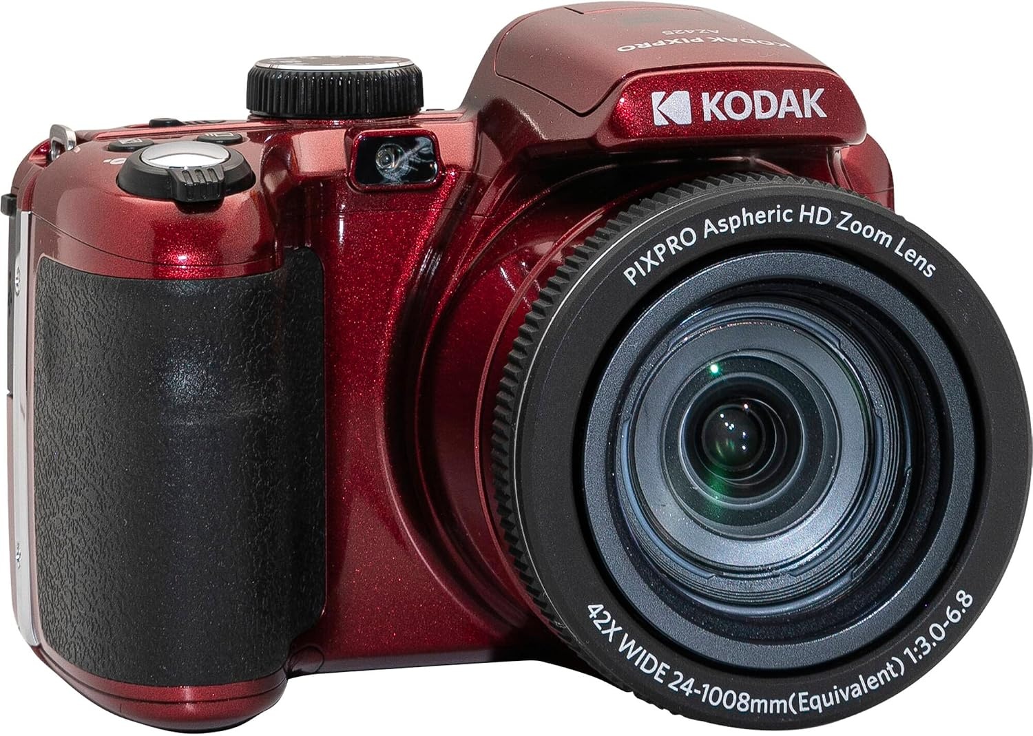 image:imageKodak PIXPRO AZ425 Digital Camera Bundle with 64GB Memory Card Camera Case Black USB Card Reader Table Tripod Accessories BlackRed