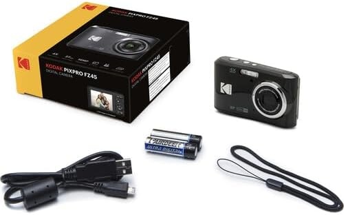 image:imageKodak PIXPRO FZ45 Friendly Zoom 16MP Full HD Digital Camera Bundle with 32GB Memory Card and Camera Bag Flexible Tripod and Card Reader RedBlack
