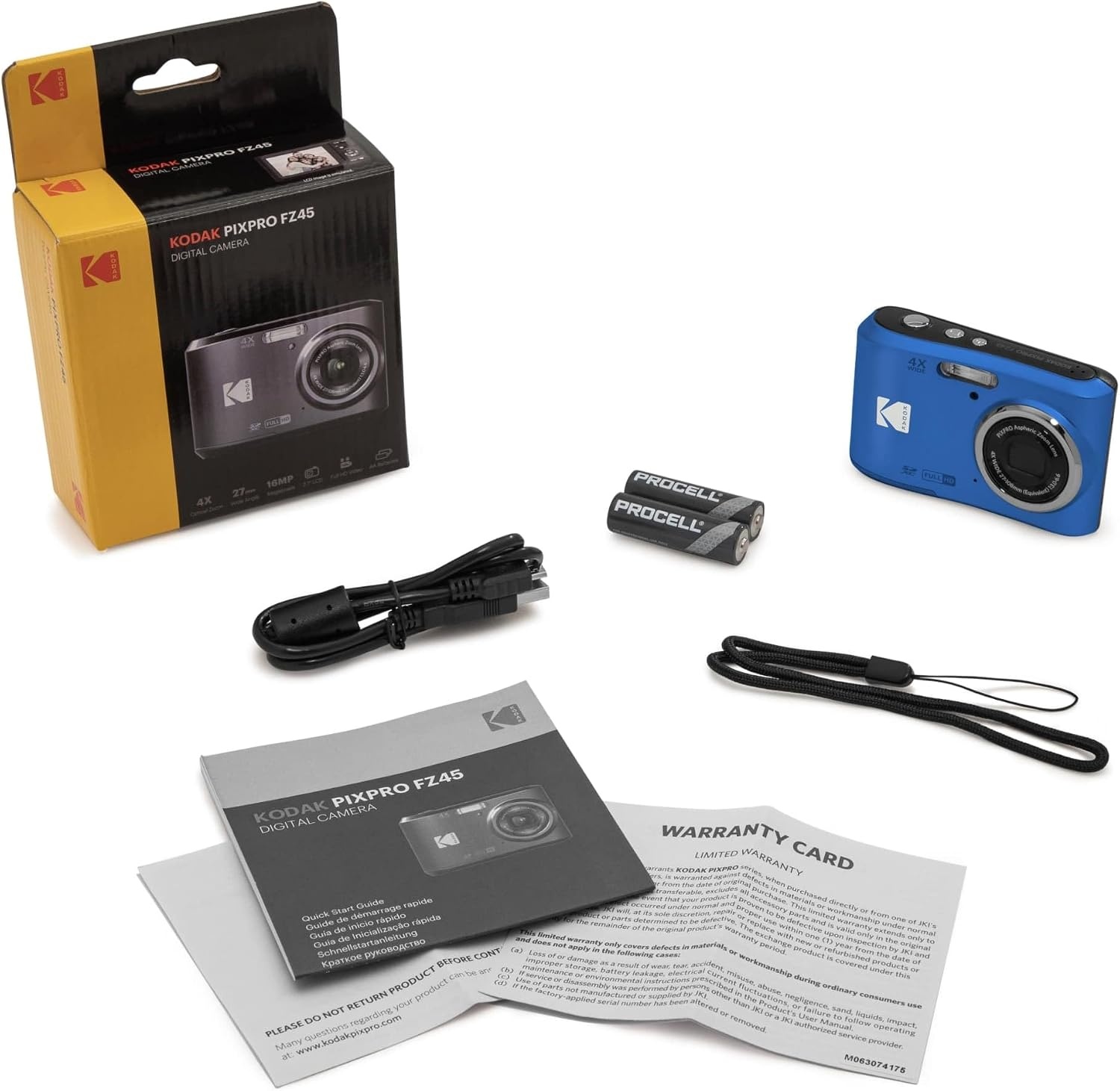 image:imageKodak PIXPRO FZ45 Friendly Zoom 16MP Full HD Digital Camera Bundle with 32GB Memory Card and Camera Bag Flexible Tripod and Card Reader RedBlue