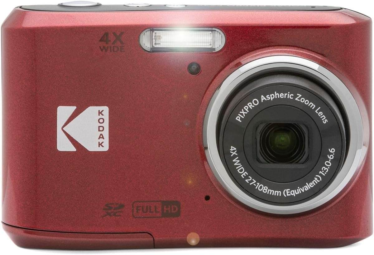 image:imageKodak PIXPRO FZ45 Friendly Zoom 16MP Full HD Digital Camera Bundle with 32GB Memory Card and Camera Bag Flexible Tripod and Card Reader RedRed