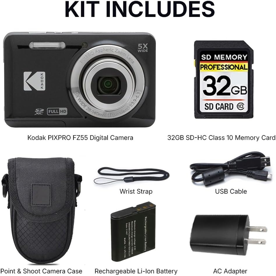 image:imageKodak PIXPRO FZ55 Digital Camera BlueBlack