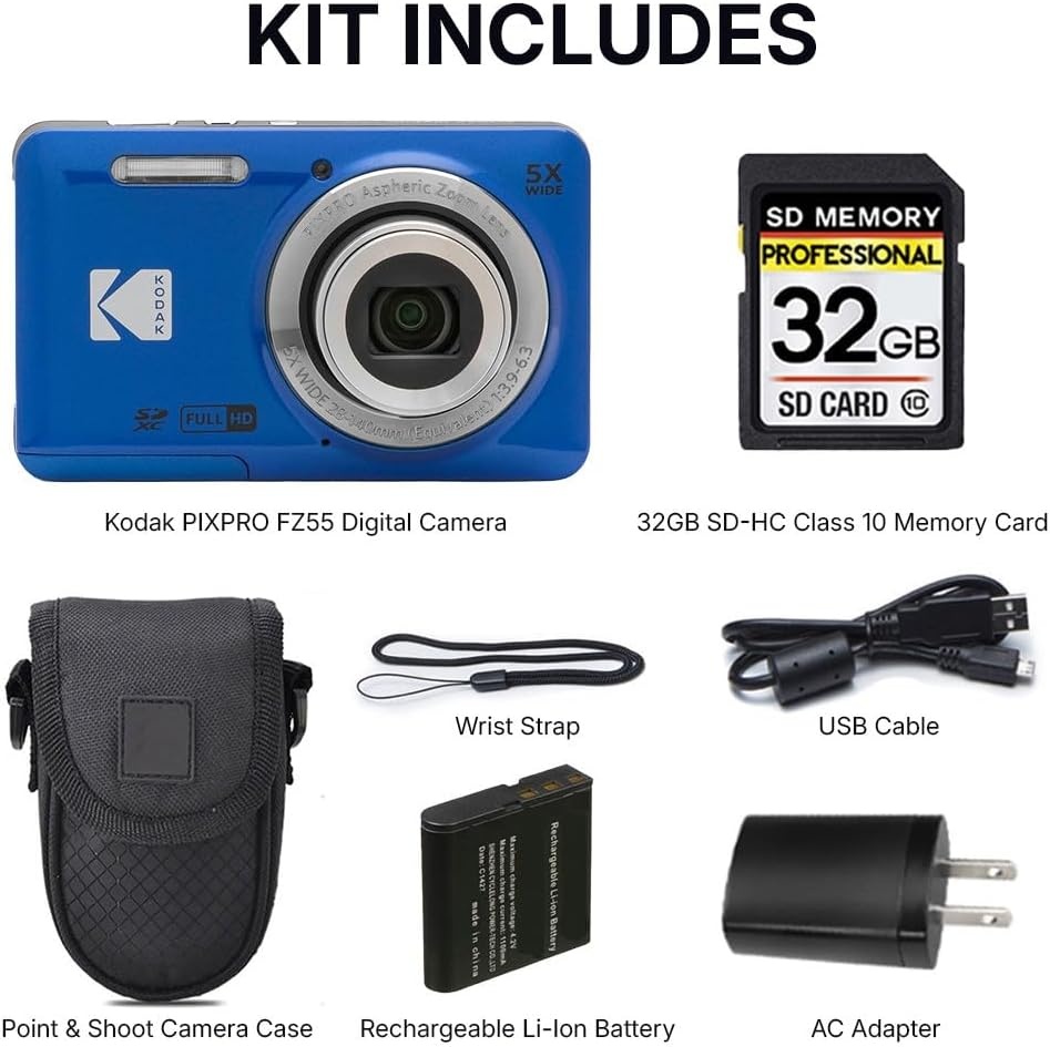 image:imageKodak PIXPRO FZ55 Digital Camera BlueBlue