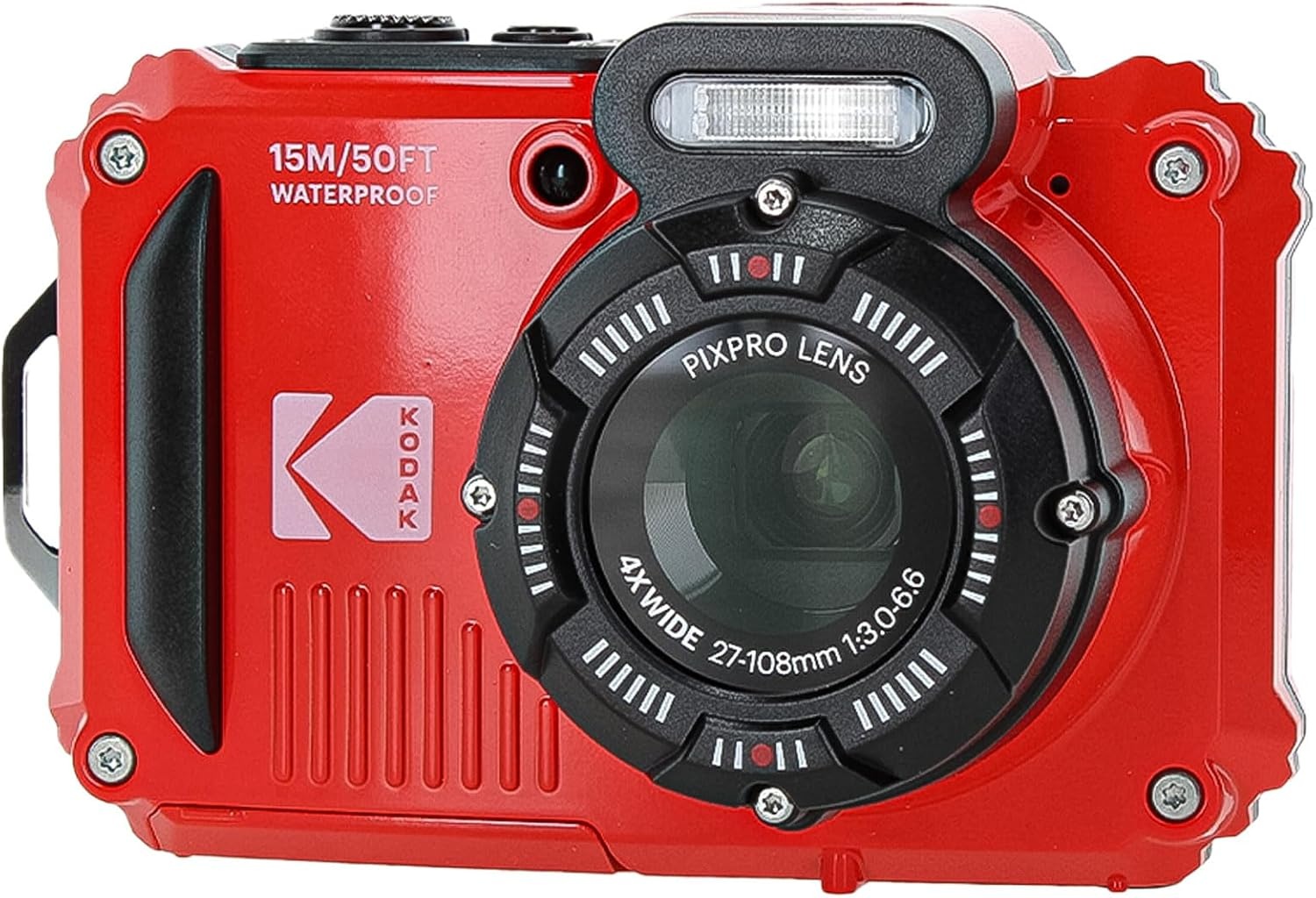 image:imageKodak PIXPRO WPZ2 16MP 4X Zoom Digital Camera Red BundleRed