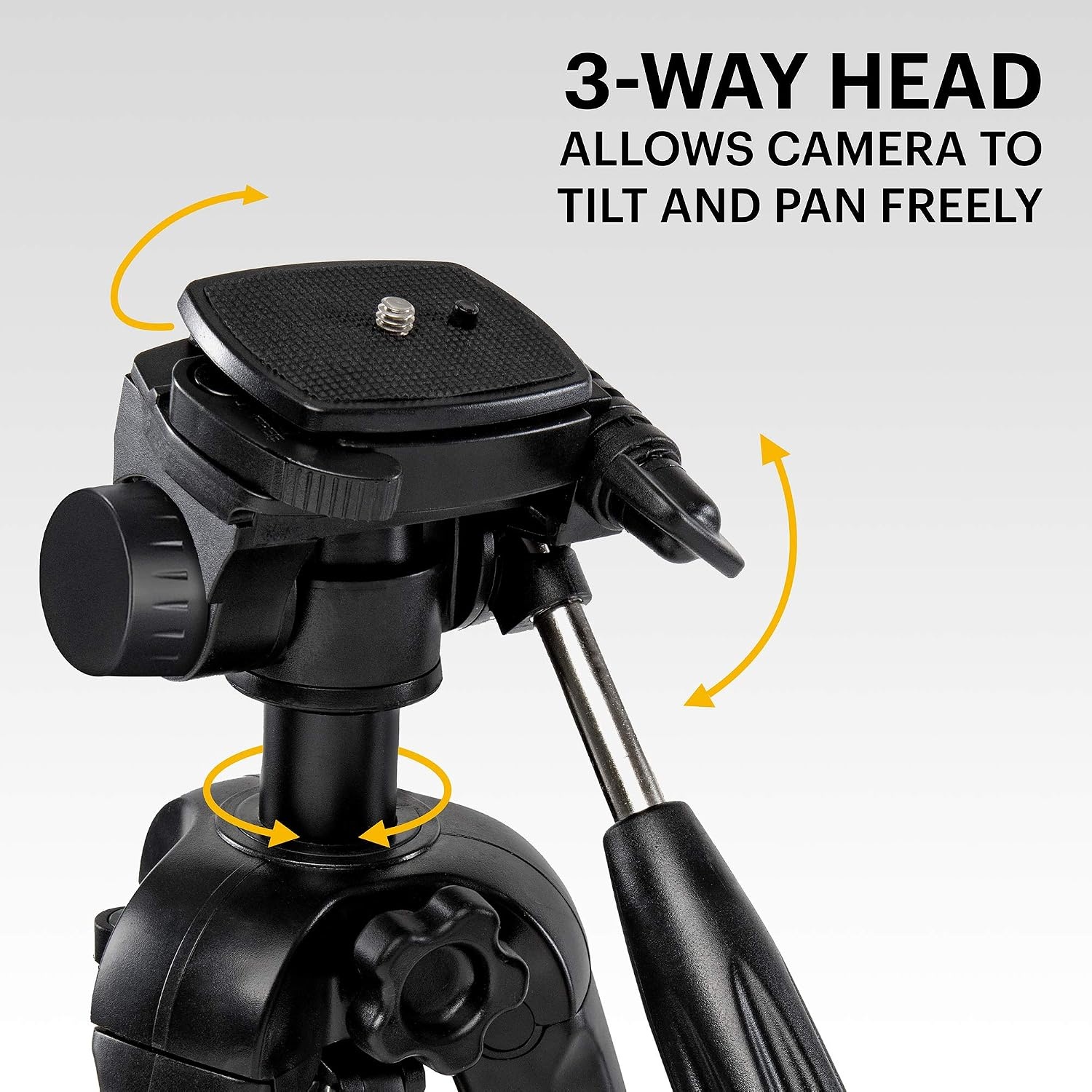 image:imageKodak PhotoGear 2in1 Tripod amp Monopod Lightweight 70 4Section FlipLock Aluminum Stand Converts to 645 Monopod QuickRelease Plates 3Way Swivel Head Bubble Level Bonus Stand EGuide amp CaseTripod With Remote
