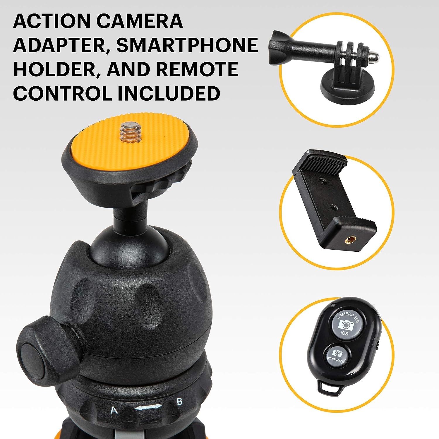image:imageKodak PhotoGear Mini Phone Tripod Bluetooth Remote Tabletop