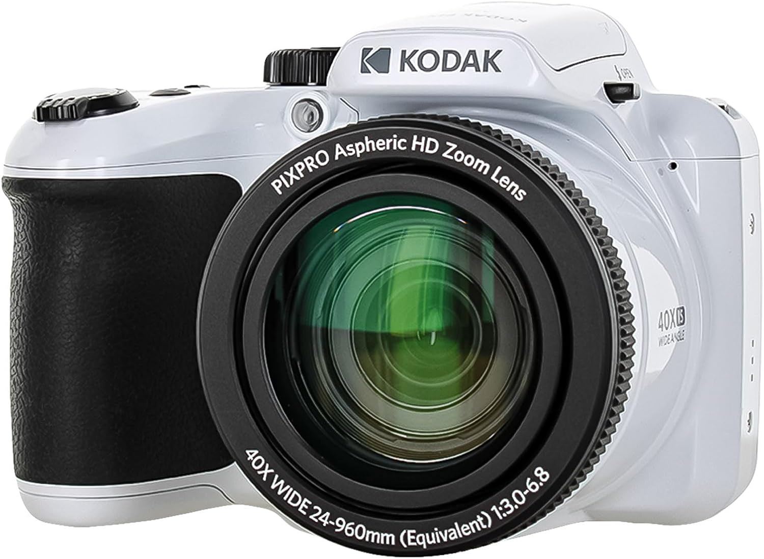 image:imageKodak Pixpro AZ405 Digital Camera in White AZ405WH Bundle Including 128 GB Memory Card Rechargeable Batteries Case Flexible Tripod Neck Strap Lens Caps Full Cleaning Kit More Accessories