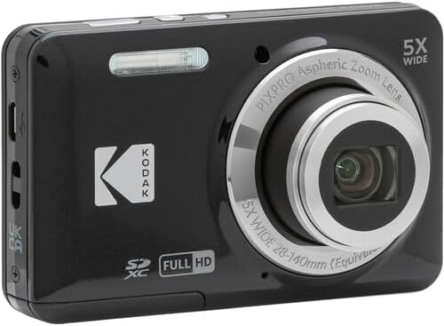 image:imageKodak Pixpro FZ55 Digital Camera Black Bundle Includes SanDisk 128GB Memory Card Hard Shell Camera Case SD Card Reader and More 6 Items